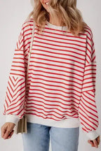 Sweatshirts Urban Stripe Loose Sweatshirt