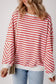Sweatshirts Urban Stripe Loose Sweatshirt