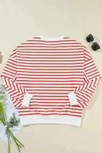 Sweatshirts Urban Stripe Loose Sweatshirt