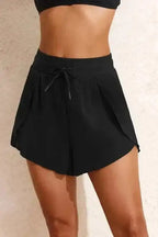 Swim Bottoms Black / S / 82%Polyamide+18%Elastane High Waist Swim Shorts