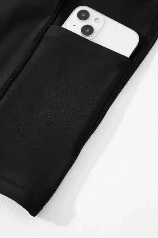 Swim Bottoms Crossover High Waist Swim Skort