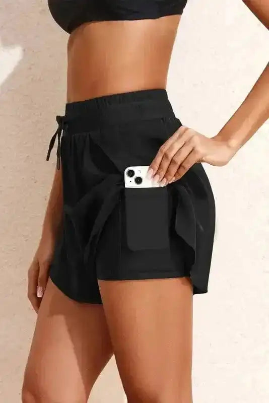 Swim Bottoms High Waist Swim Shorts