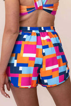 Swim Bottoms Rose GeoWave Swim Shorts