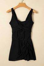 Swim Dresses Black Swim Dress - One-Piece