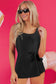 Swim Dresses Sleek Side-Tied Swim Dress