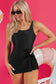 Swim Dresses Sleek Side-Tied Swim Dress