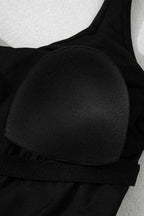 Swim Dresses Sleek Side-Tied Swim Dress