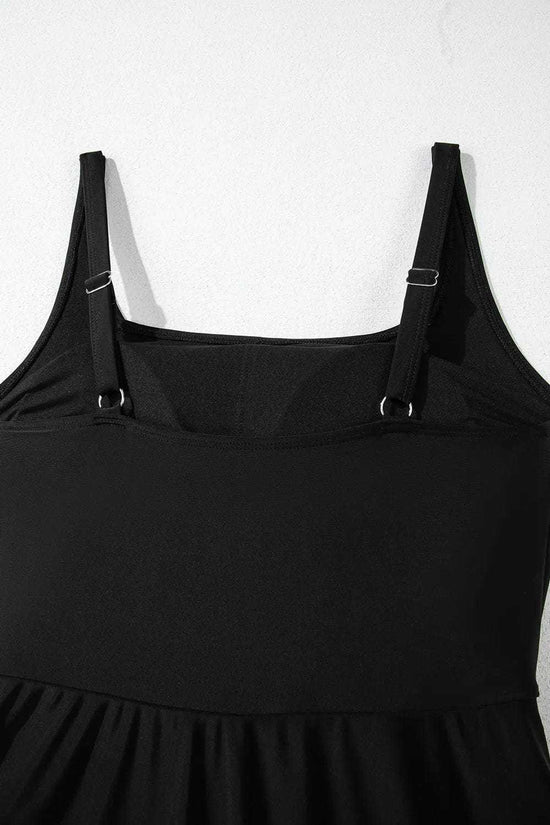 Swim Dresses Sleek Side-Tied Swim Dress