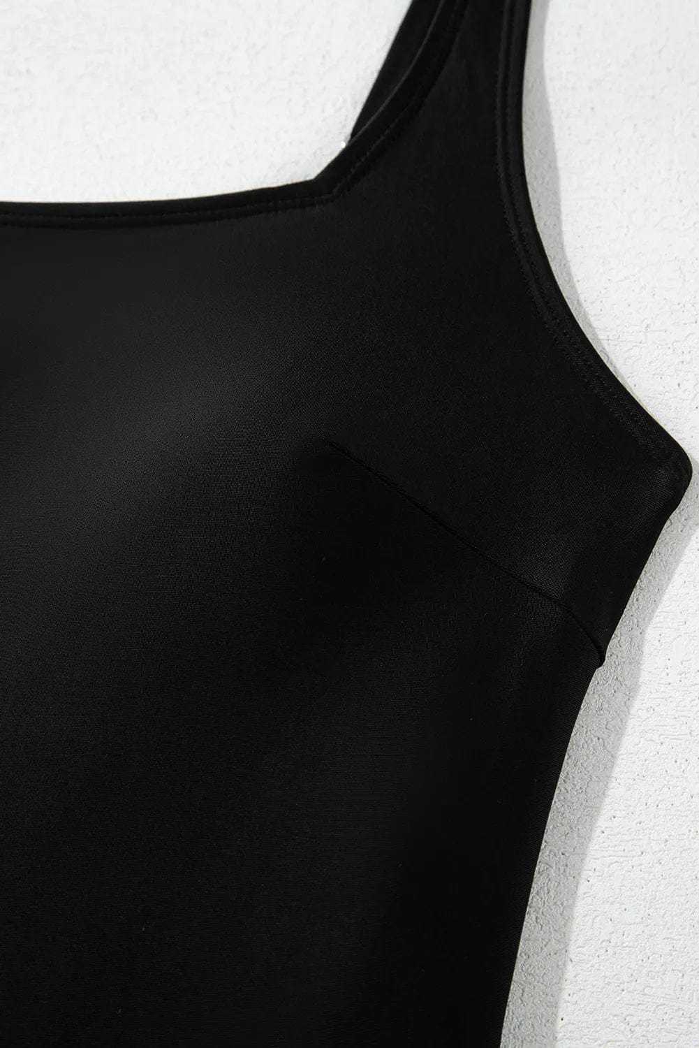 Swim Dresses Sleek Side-Tied Swim Dress