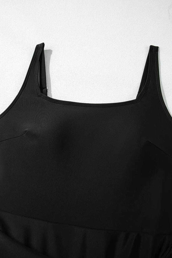 Swim Dresses Sleek Side-Tied Swim Dress