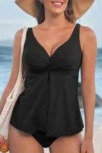 Swim Tops Black / S / 82%Polyamide+18%Elastane Babydoll Elegance Swim Top