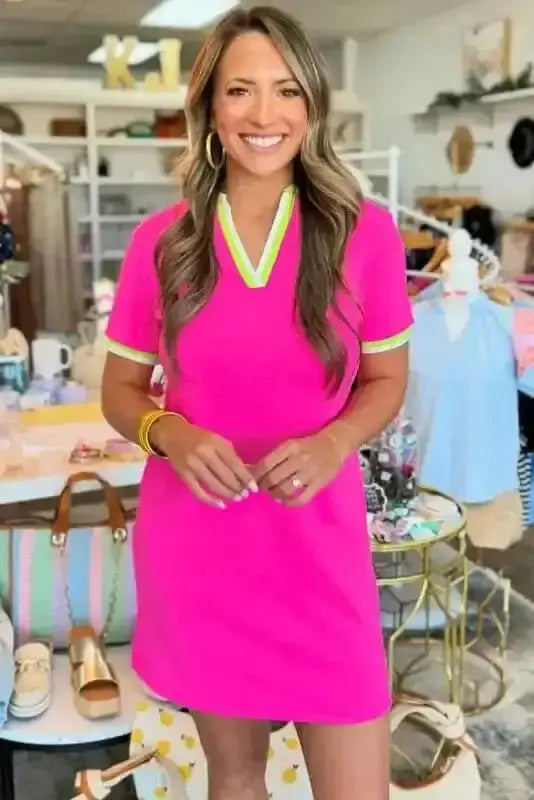 T Shirt Dresses Elegant Edge T-Shirt Dress