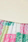 T Shirt Dresses Floral Patchwork Mini Dress - Green