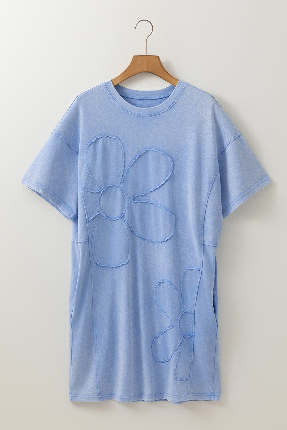 T Shirt Dresses Flower Mini T-Shirt Dress