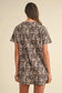 T Shirt Dresses Leopard Print T-Shirt Dress - Brown