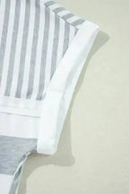 T Shirt Dresses Modern Mix T-Shirt Mini Dress - Grey