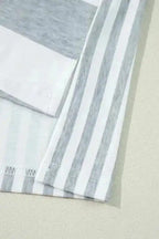 T Shirt Dresses Modern Mix T-Shirt Mini Dress - Grey