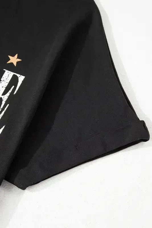 T Shirt Dresses Nashville Guitar Mini Dress Black – Rock & Roll Party Dress