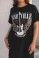 T Shirt Dresses Nashville Guitar Mini Dress Black – Rock & Roll Party Dress