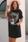 T Shirt Dresses Nashville Guitar Mini Dress Black – Rock & Roll Party Dress