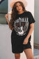 T Shirt Dresses Nashville Guitar Mini Dress Black – Rock & Roll Party Dress