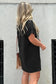 T Shirt Dresses Nashville Guitar Mini Dress Black – Rock & Roll Party Dress