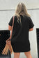 T Shirt Dresses Nashville Guitar Mini Dress Black – Rock & Roll Party Dress