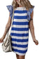 T Shirt Dresses Sooty Stripe Swirl Tunic Dress