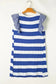 T Shirt Dresses Sooty Stripe Swirl Tunic Dress