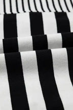 T Shirt Dresses Sport Luxe Polo Dress - Black Stripe