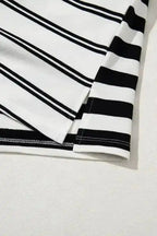 T Shirt Dresses Sport Luxe Polo Dress - Black Stripe