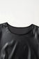 T Shirt Dresses Vegan Leather T-shirt Dress - Loose Fit