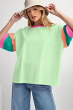 T-Shirts Oversized Stitched Top