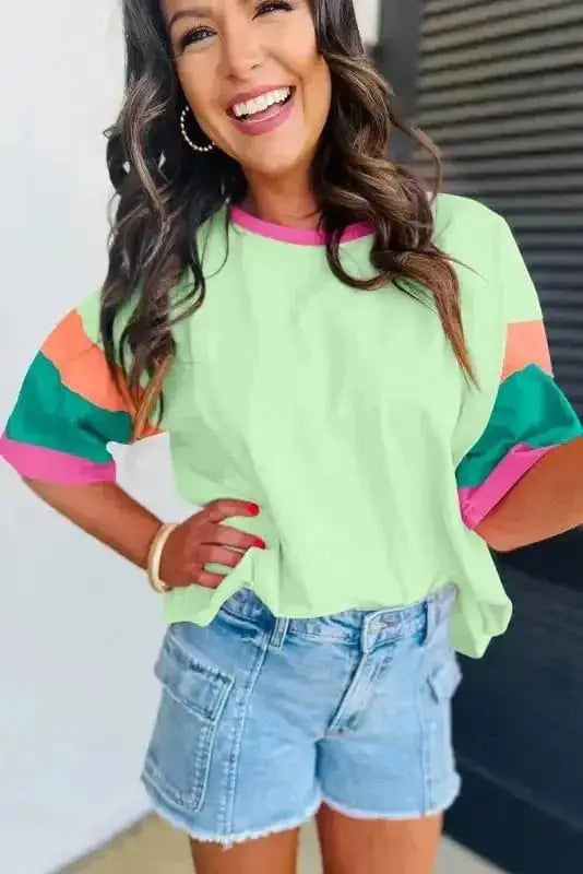 T-Shirts Oversized Stitched Top