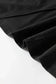 Tank Tops Black Crew Neck Pleated Tank Top