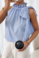 Tank Tops Celeste Frill-Tie Sleeveless Blouse