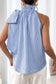 Tank Tops Celeste Frill-Tie Sleeveless Blouse