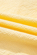 Tank Tops Fashionfitz Yellow Pleated Tank Top for Women