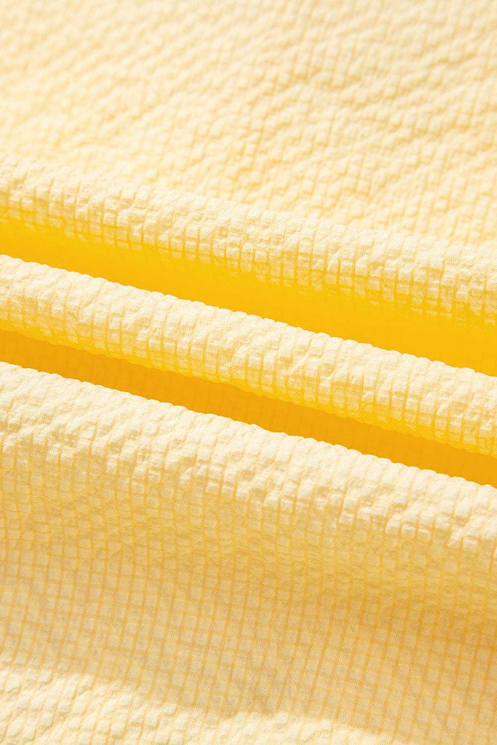 Tank Tops Fashionfitz Yellow Pleated Tank Top for Women