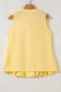 Tank Tops Fashionfitz Yellow Pleated Tank Top for Women