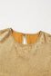 Tank Tops Gold Metal Tank Top