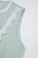 Tank Tops Lace Stripe Tank Top