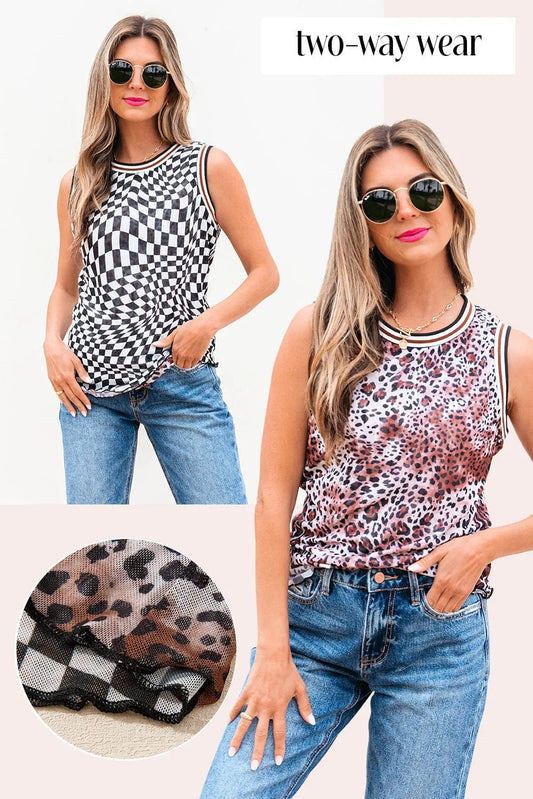 Tank Tops Multicolour / S / 92%Polyester+8%Elastane Wild Reversible Mesh Tank Top