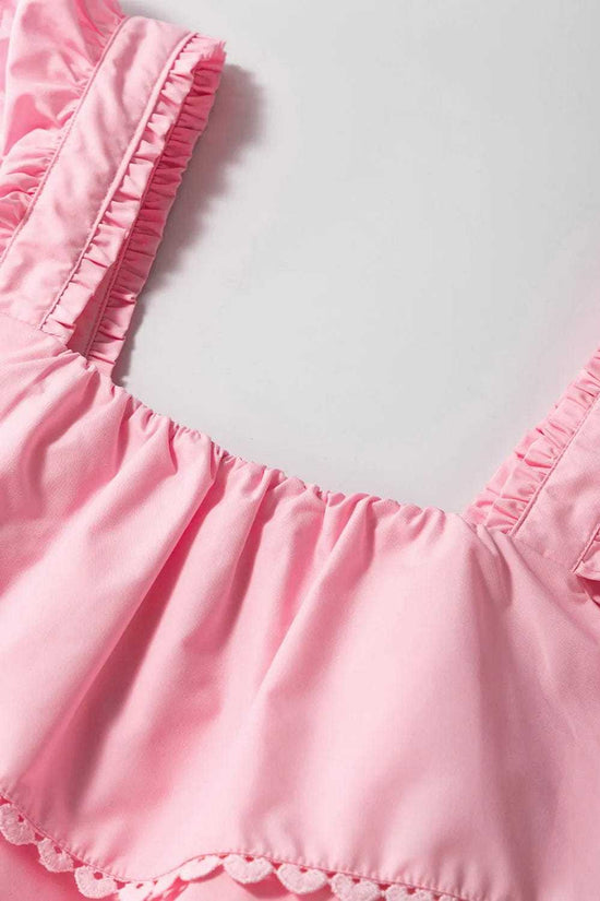 Tank Tops Sweetheart Flutter Top