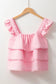 Tank Tops Sweetheart Flutter Top