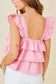 Tank Tops Sweetheart Flutter Top