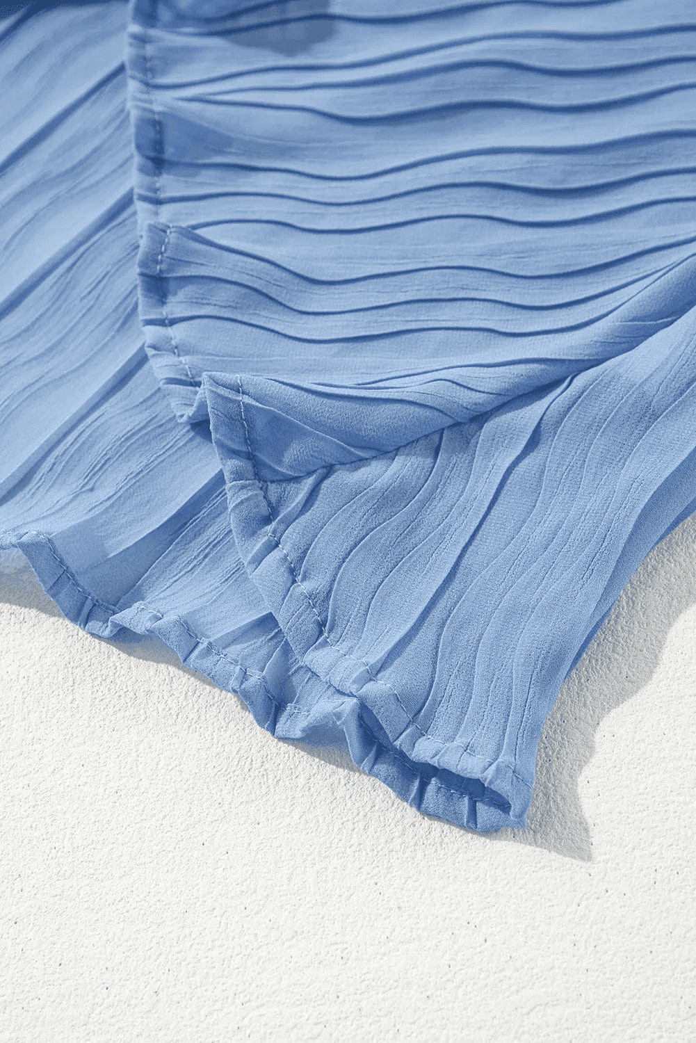 Tank Tops Tied Elegance Pleated Top