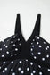 Tankinis Black Polka Dot Tankini Set