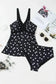 Tankinis Black Polka Dot Tankini Set