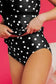 Tankinis Black Polka Dot Tankini Set